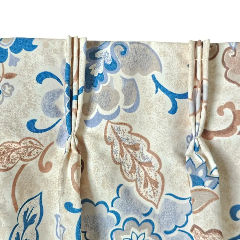 Floral Drapery Panels Pair 64x63